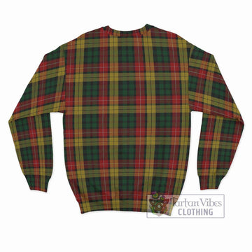 Buchanan Tartan Sweatshirt with Family Crest DNA In Me Style