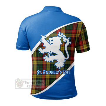 Buchanan Family Crest Tartan Polo Shirt Celebrate Saint Andrew's Day in Style