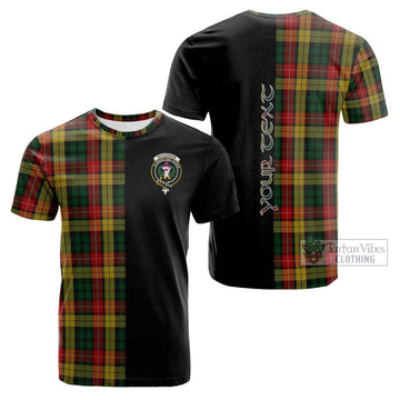 Buchanan Tartan Cotton T-shirt with Family Crest and Half Of Me Style