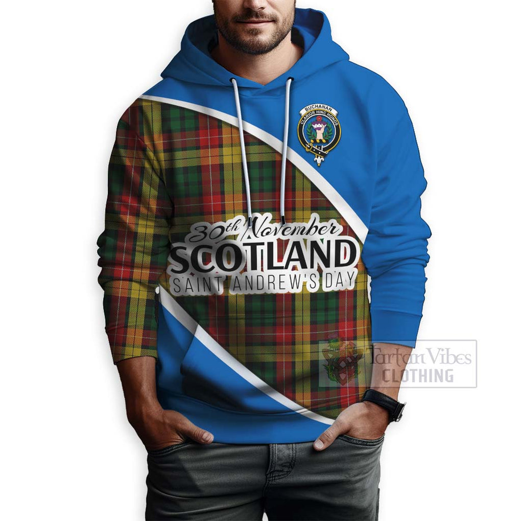 Tartan Vibes Clothing Buchanan Family Crest Tartan Hoodie Celebrate Saint Andrew's Day in Style