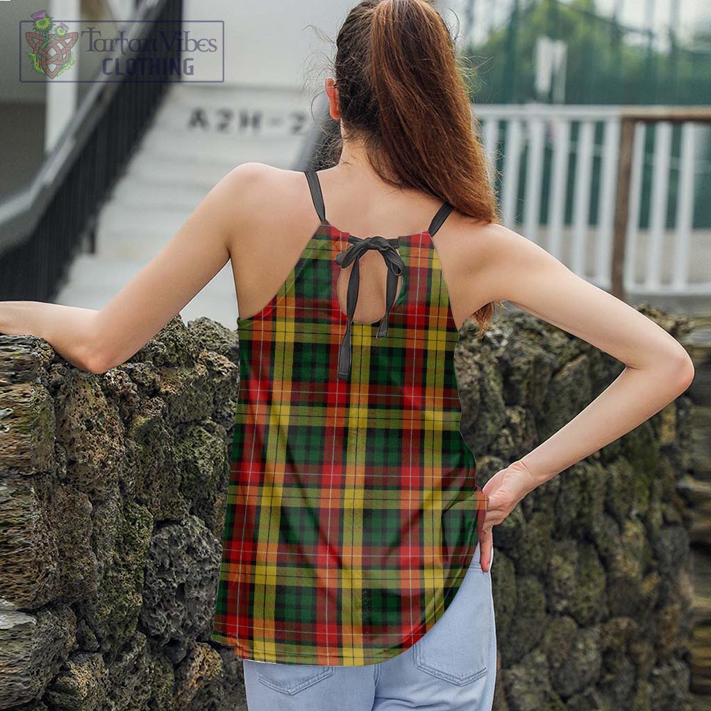 Tartan Vibes Clothing Buchanan Tartan Loose Halter Neck Camisole