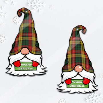 Buchanan Gnome Christmas Ornament with His Tartan Christmas Hat