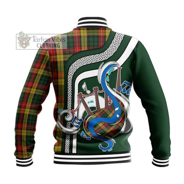 Buchanan Tartan Baseball Jacket with Epic Bagpipe Style