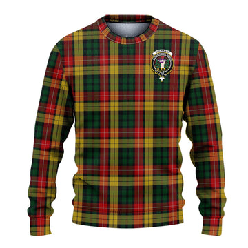 Buchanan Tartan Ugly Sweater with Family Crest