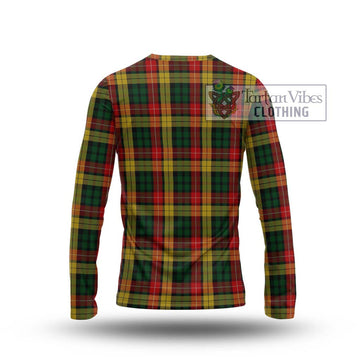 Buchanan Tartan Long Sleeve T-Shirt with Family Crest DNA In Me Style