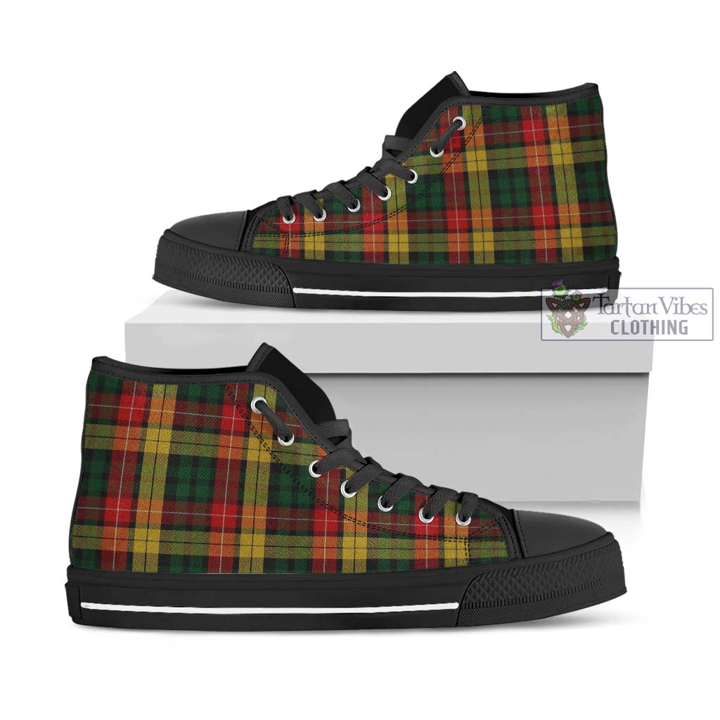 Tartan Vibes Clothing Buchanan Tartan High Top Shoes