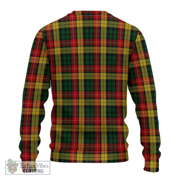 Buchanan Tartan Ugly Sweater with Family Crest DNA In Me Style