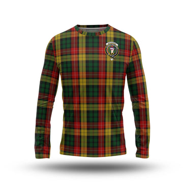 Buchanan Tartan Long Sleeve T-Shirt with Family Crest