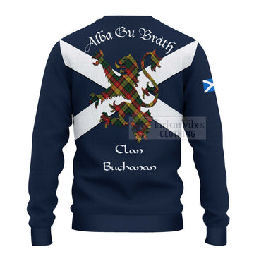 Buchanan Tartan Lion Rampant Ugly Sweater Proudly Display Your Heritage with Alba Gu Brath and Clan Name