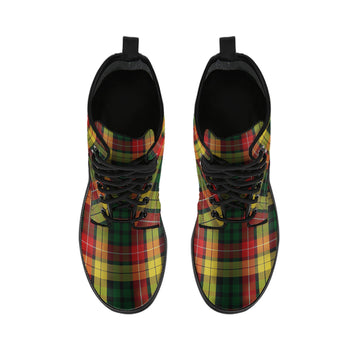 Buchanan Tartan Leather Boots