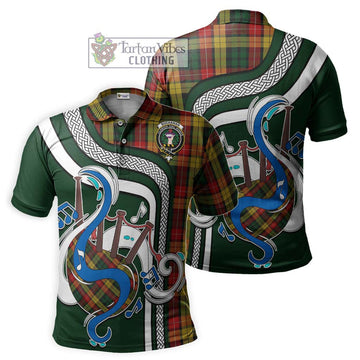 Buchanan Tartan Polo Shirt with Epic Bagpipe Style