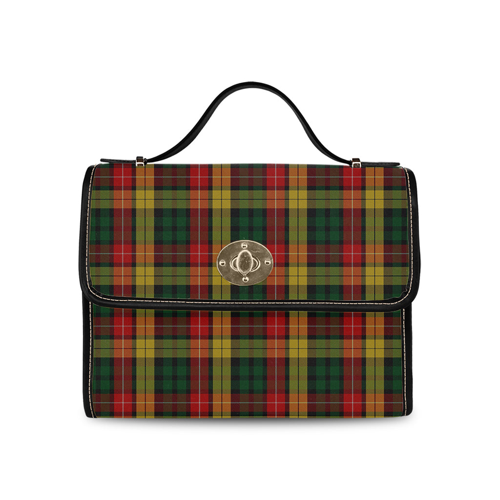 Buchanan Tartan Leather Strap Waterproof Canvas Bag