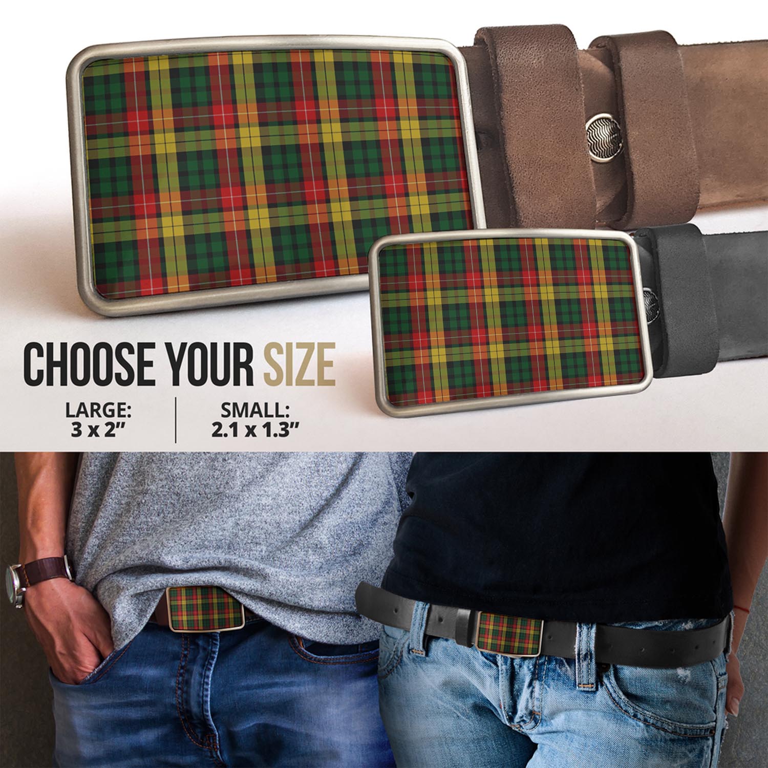 Buchanan Tartan Belt Buckles - Tartan Vibes Clothing