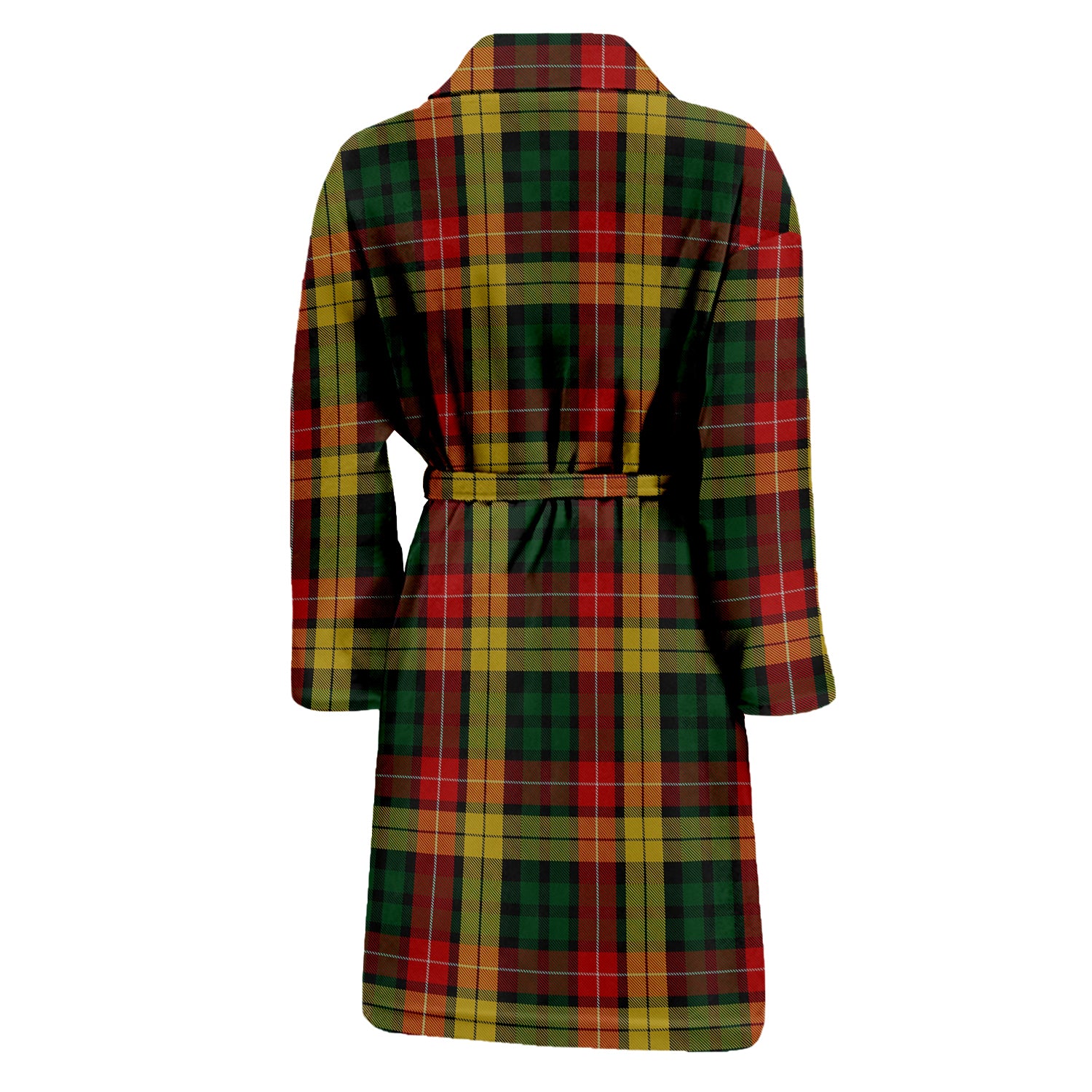 Buchanan Tartan Bathrobe with Family Crest - Tartan Vibes Clothing