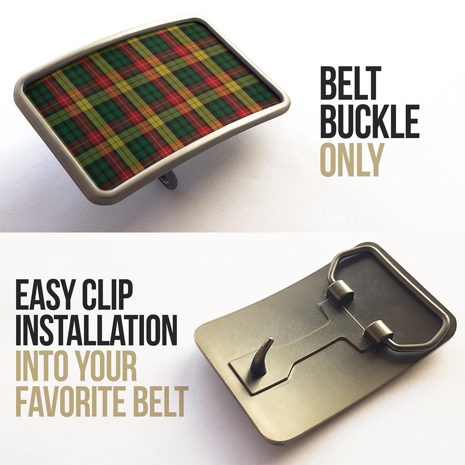 Buchanan Tartan Belt Buckles - Tartan Vibes Clothing