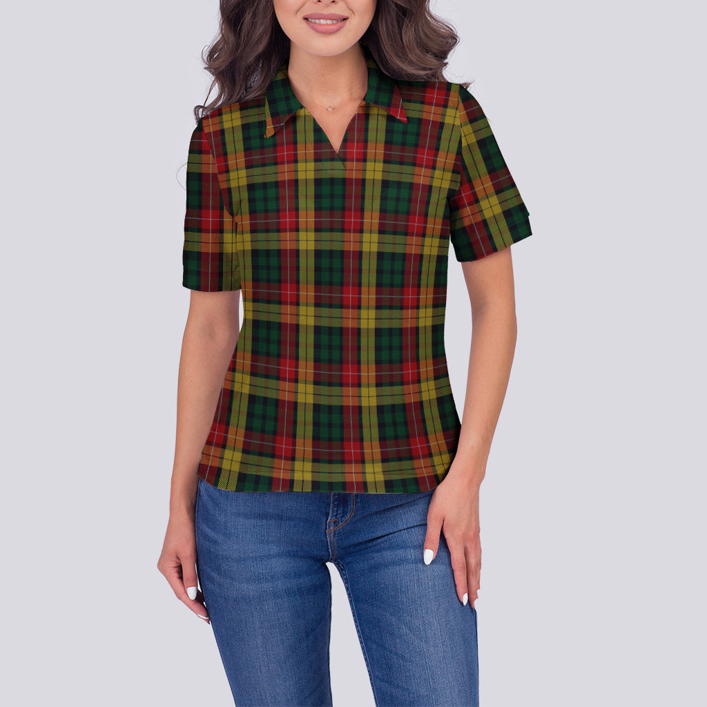 Buchanan Tartan Polo Shirt For Women