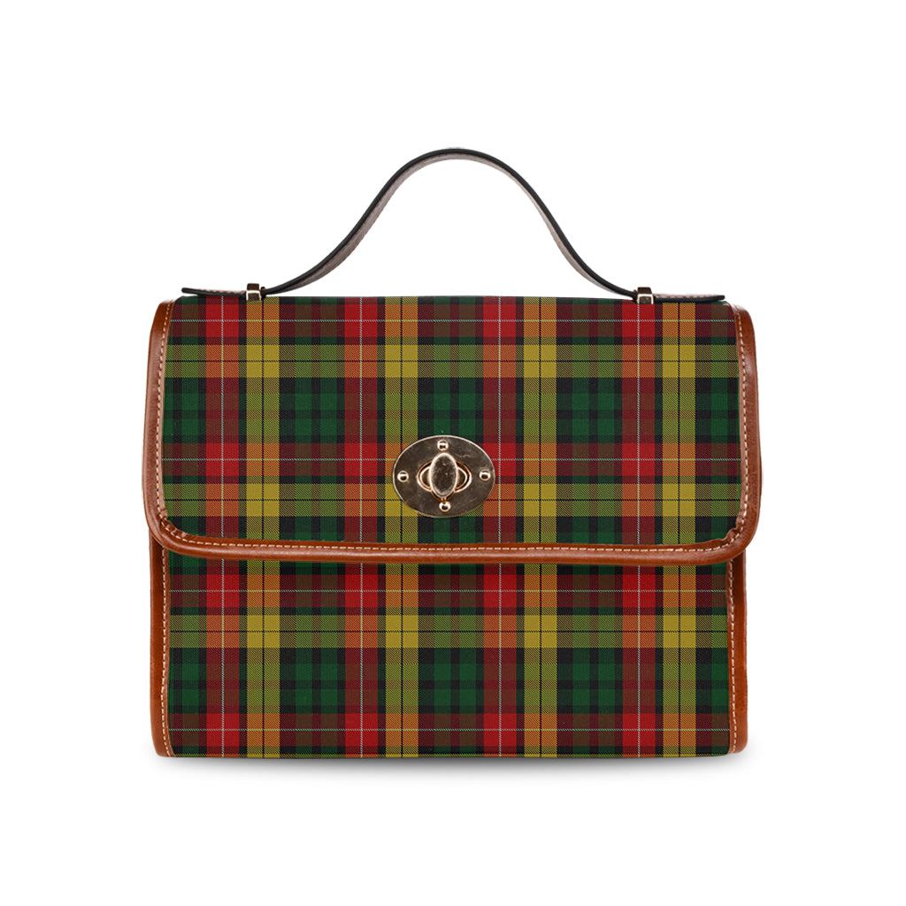 Buchanan Tartan Leather Strap Waterproof Canvas Bag