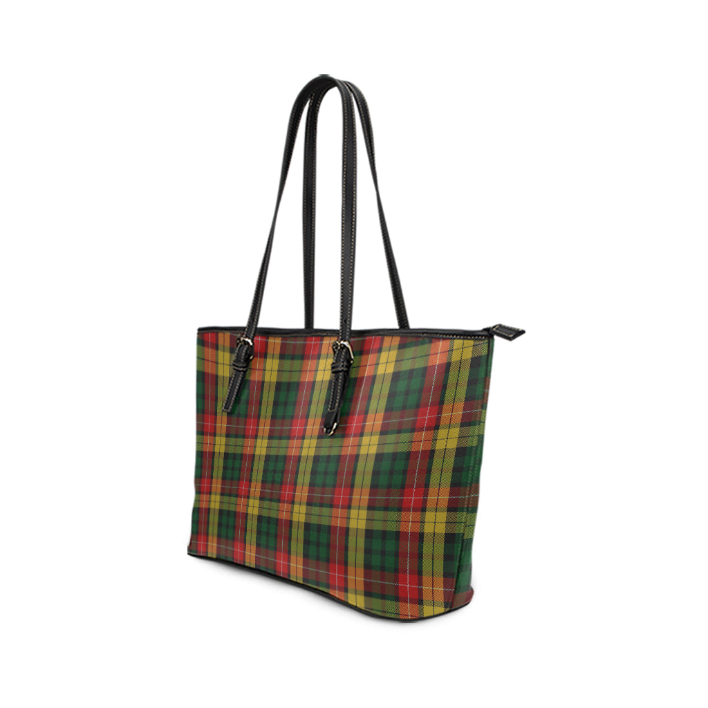 Buchanan Tartan Leather Tote Bag