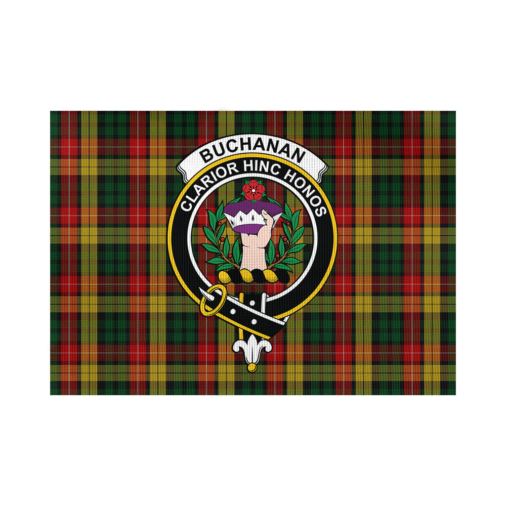 Buchanan Tartan Flag with Family Crest - Tartan Vibes Clothing