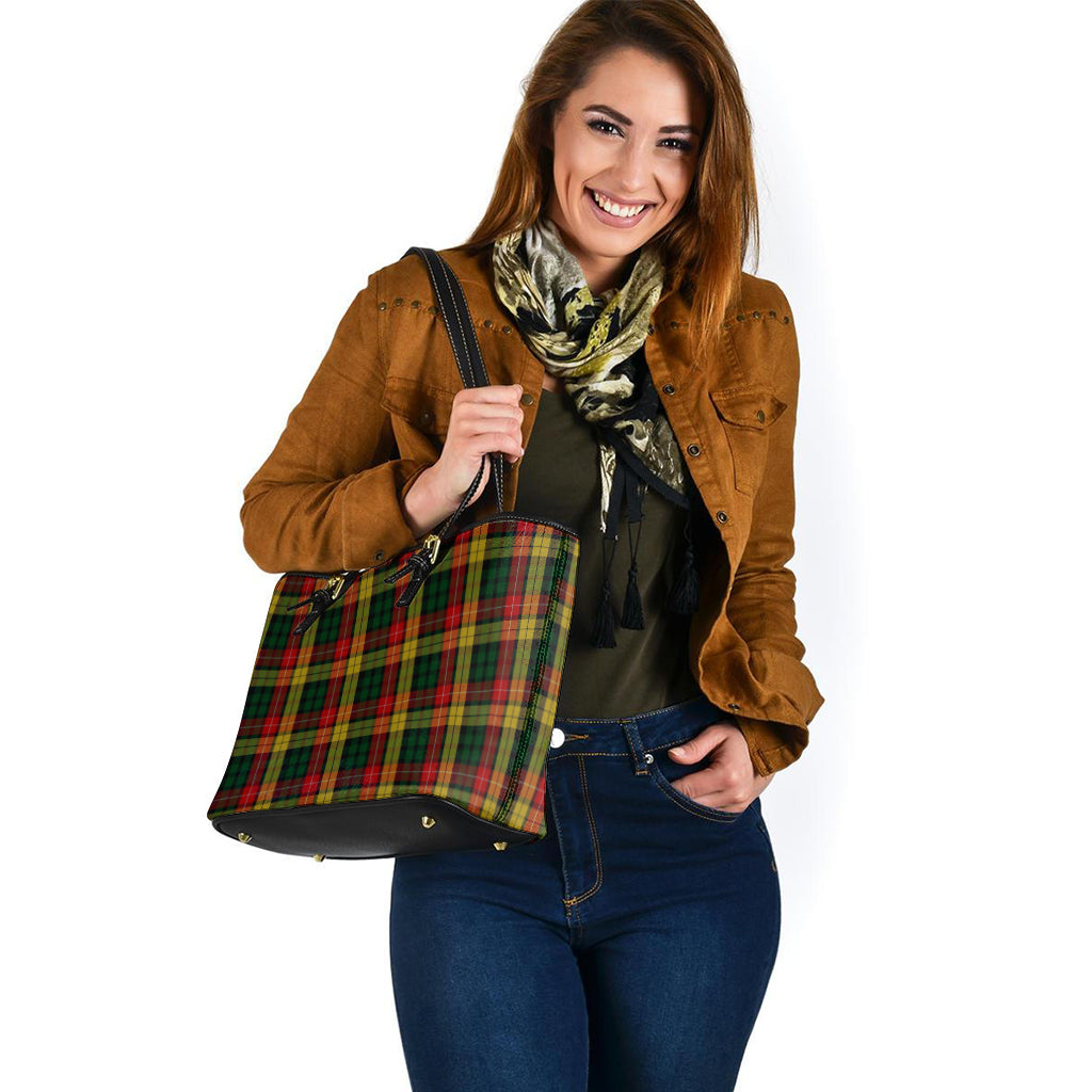 Buchanan Tartan Leather Tote Bag