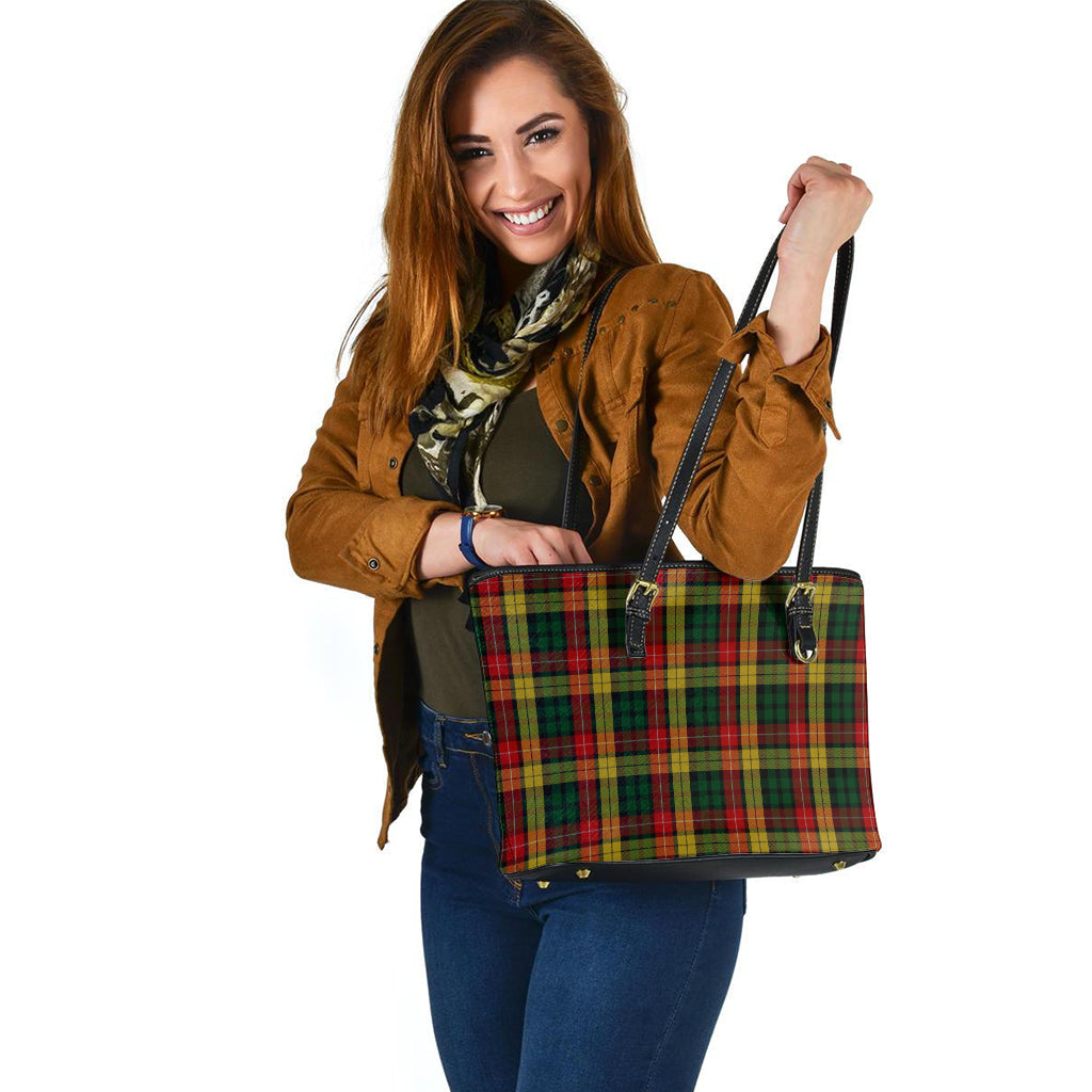 Buchanan Tartan Leather Tote Bag