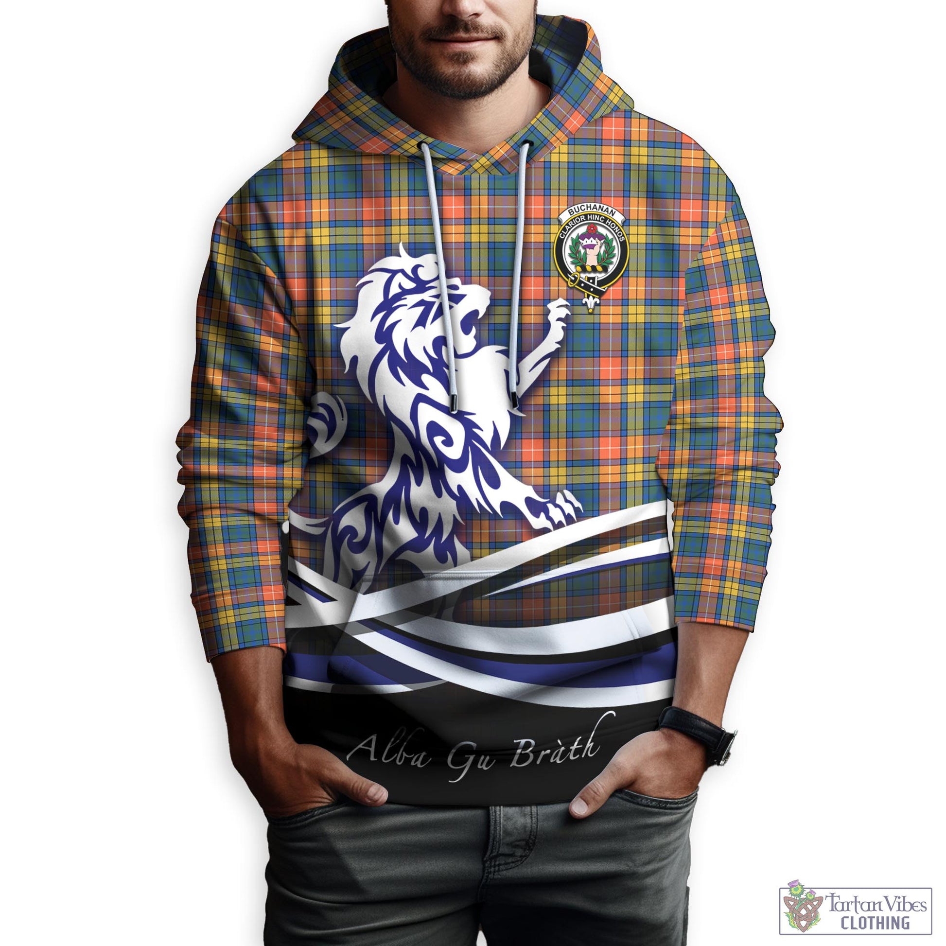 buchanan-ancient-tartan-hoodie-with-alba-gu-brath-regal-lion-emblem
