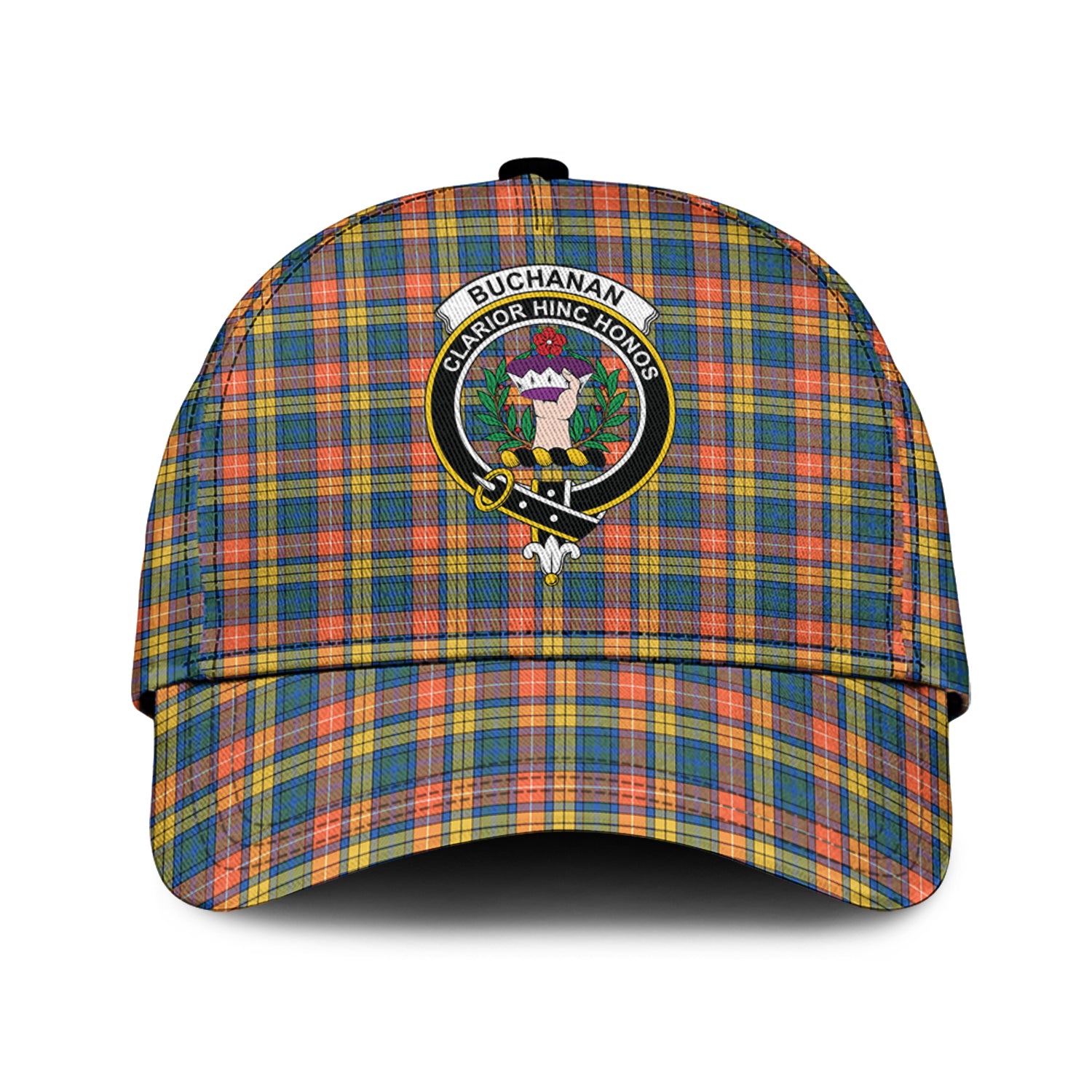 Buchanan Ancient Tartan Classic Cap with Family Crest Classic Cap Universal Fit - Tartan Vibes Clothing