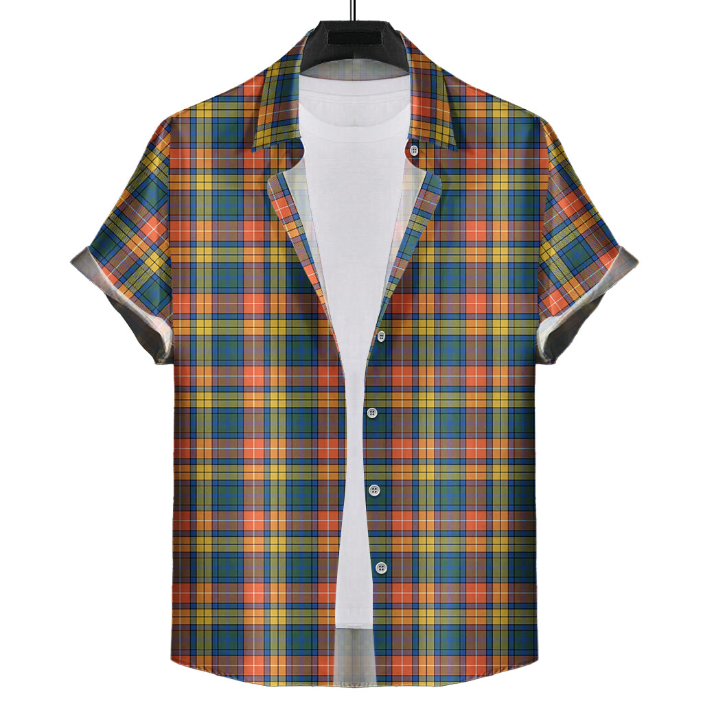 Buchanan Ancient Tartan Short Sleeve Button Down Shirt - Tartanvibesclothing