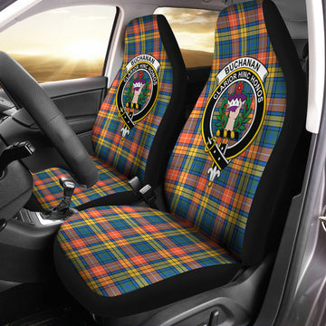 Buchanan Ancient Tartan Car Seat Cover with Family Crest