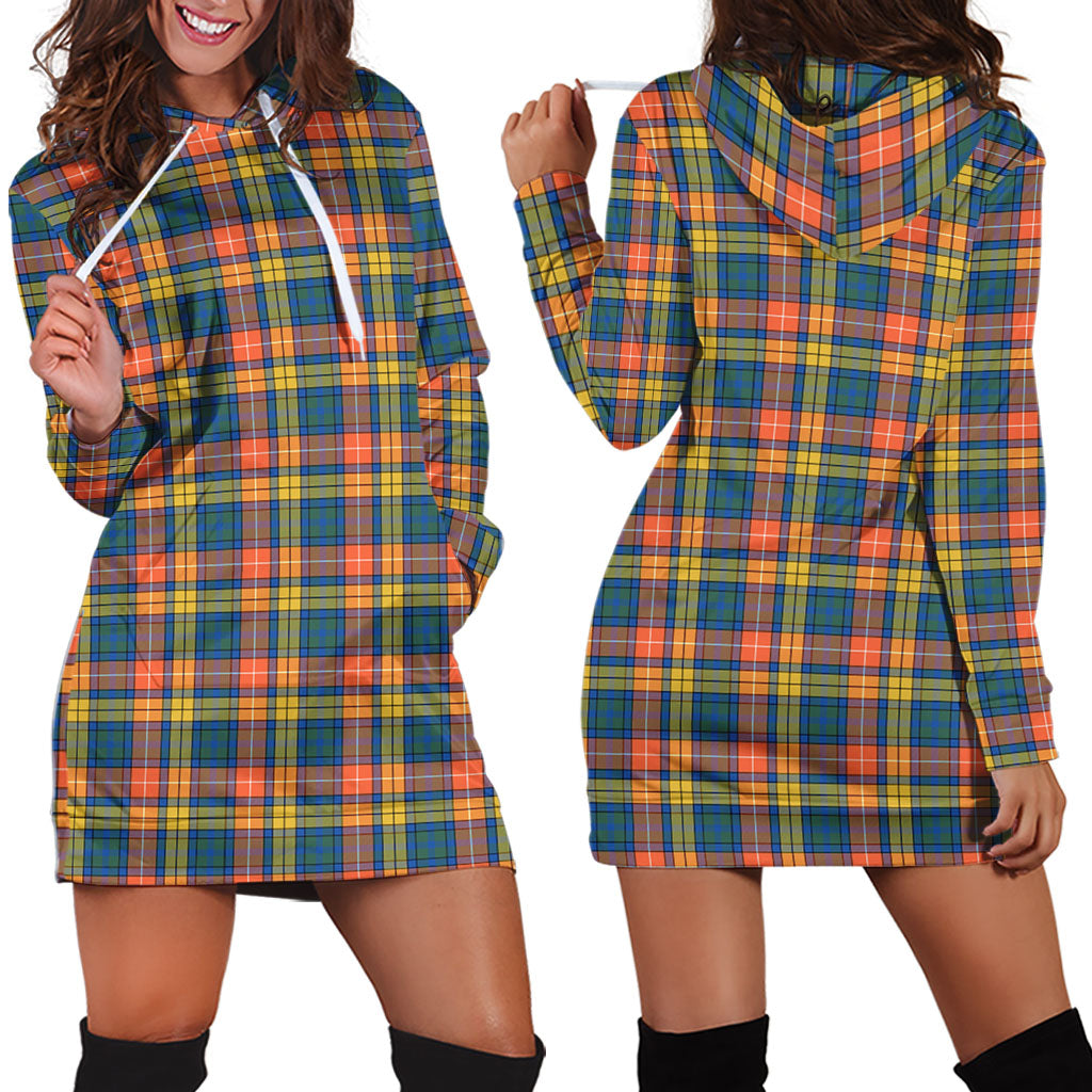 Buchanan Ancient Tartan Hoodie Dress - Tartan Vibes Clothing