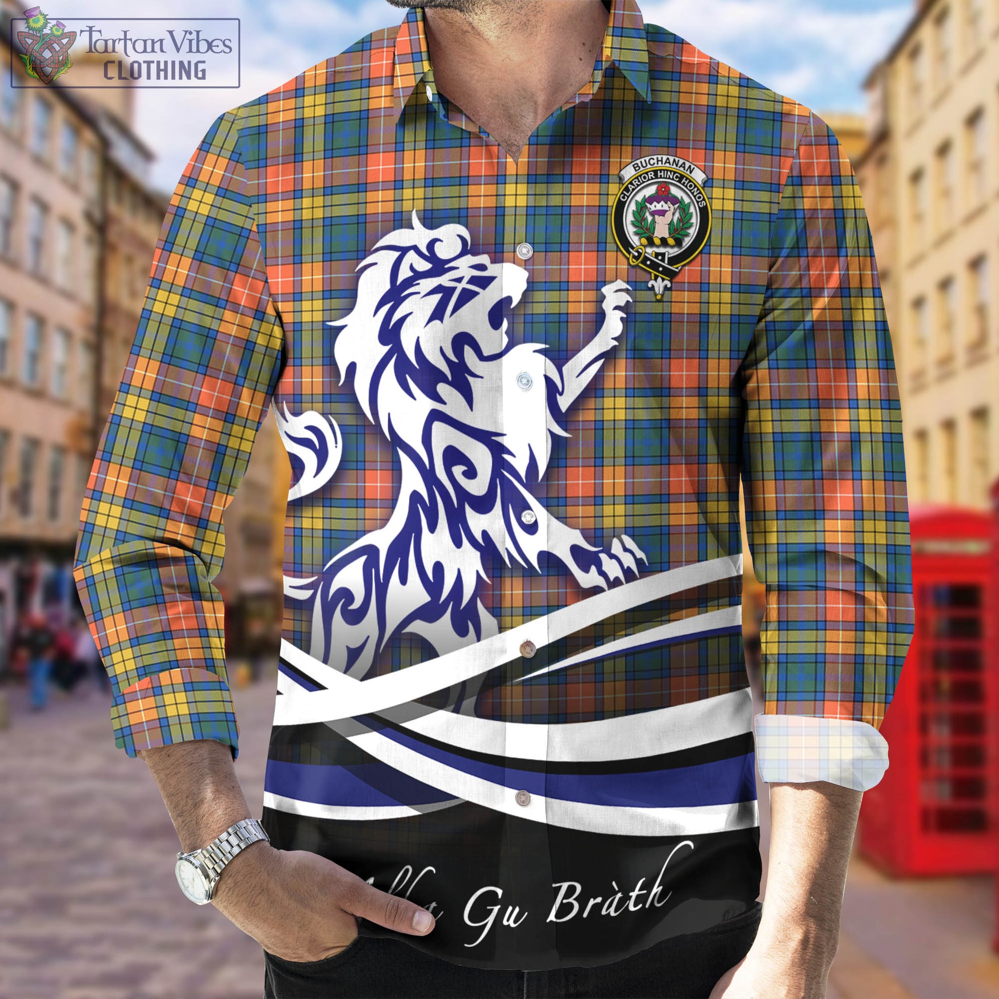 buchanan-ancient-tartan-long-sleeve-button-up-shirt-with-alba-gu-brath-regal-lion-emblem