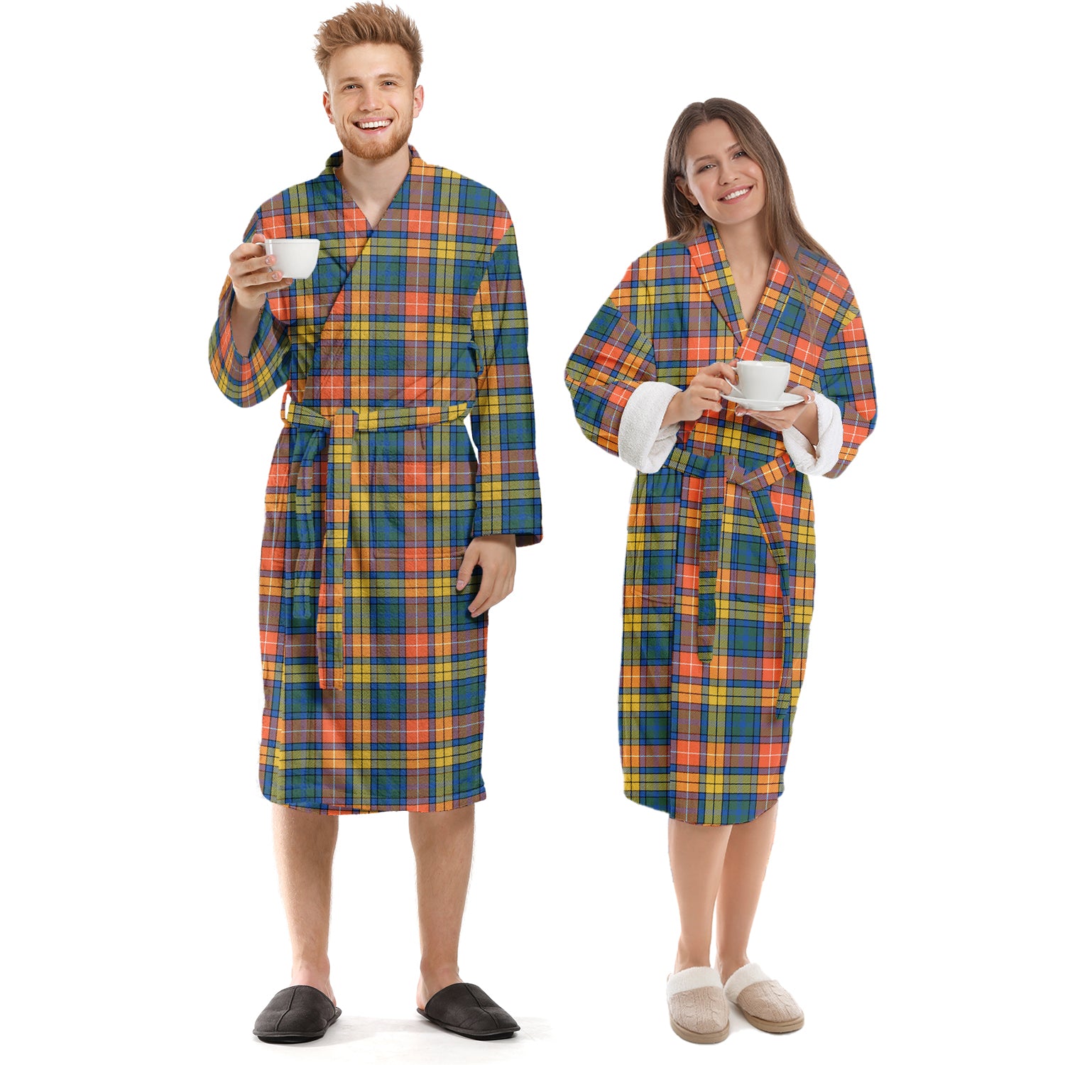 Buchanan Ancient Tartan Bathrobe Universal Fit - Tartanvibesclothing