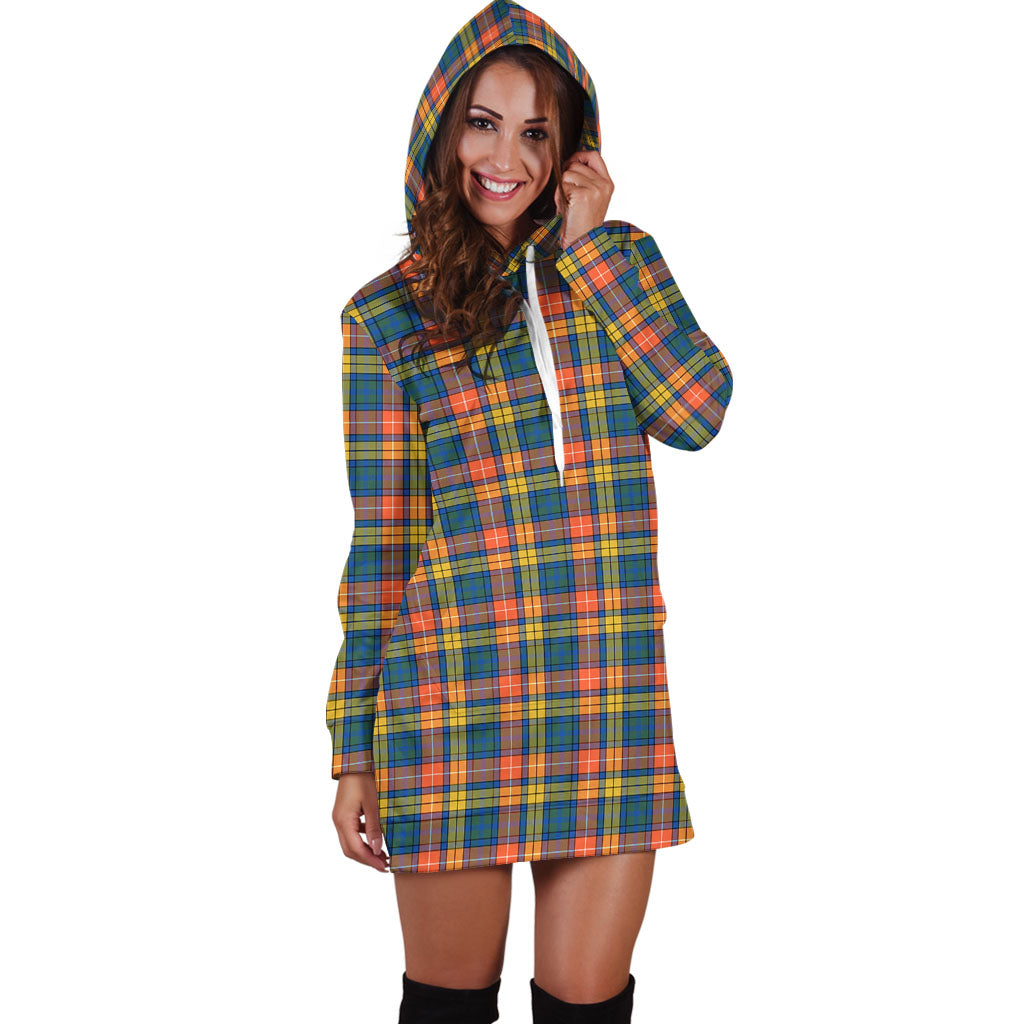 Buchanan Ancient Tartan Hoodie Dress - Tartan Vibes Clothing