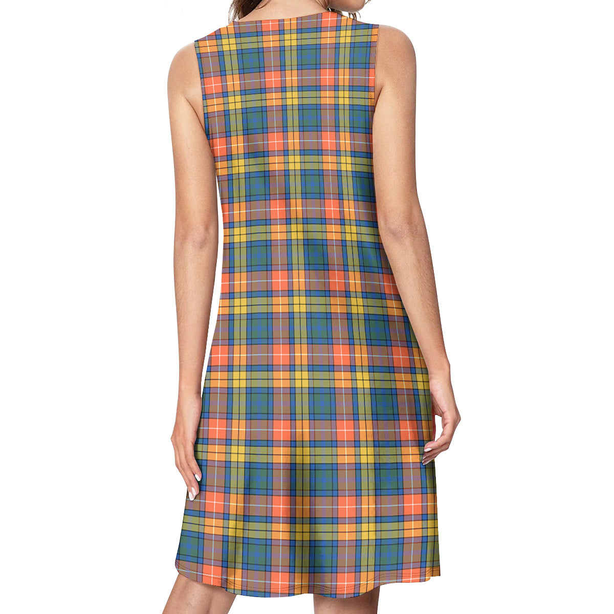 Buchanan Ancient Tartan Womens Casual Dresses - Tartanvibesclothing