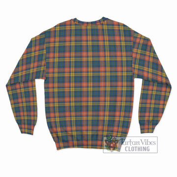 Buchanan Ancient Tartan Sweatshirt with Family Crest DNA In Me Style