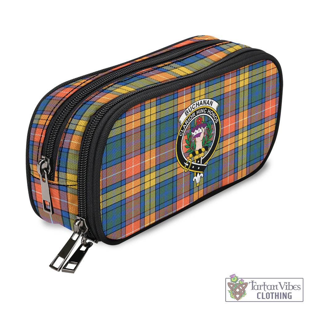 Tartan Vibes Clothing Buchanan Ancient Tartan Pen and Pencil Case with Family Crest