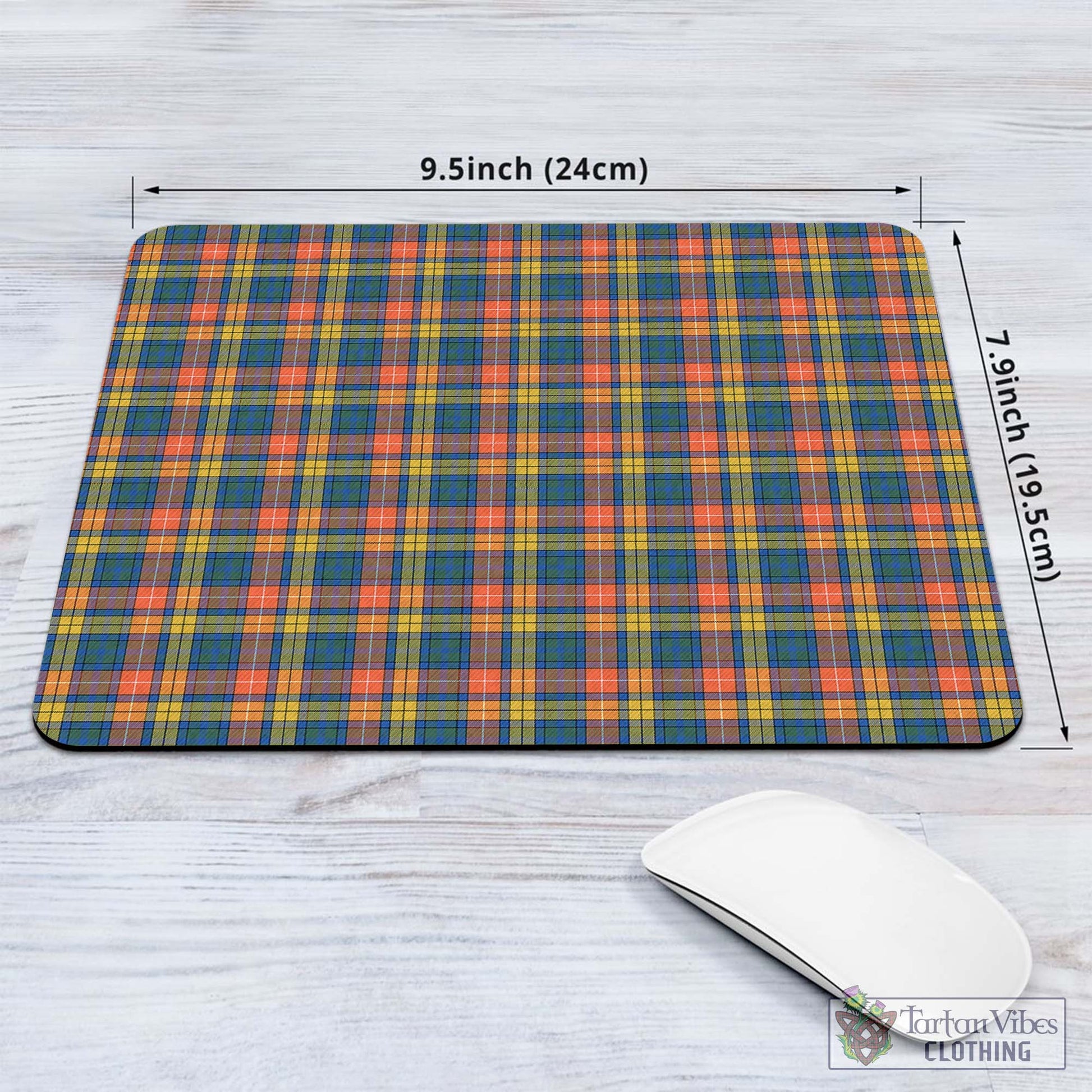 Tartan Vibes Clothing Buchanan Ancient Tartan Mouse Pad