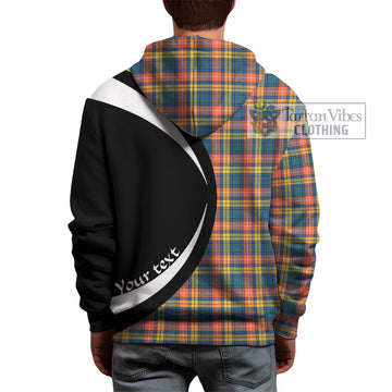 Buchanan Ancient Tartan Hoodie with Family Crest Circle Style