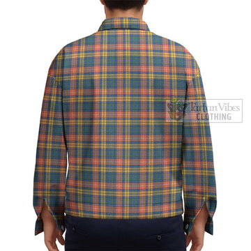 Buchanan Ancient Tartan Unisex Lapel Cotton Jacket