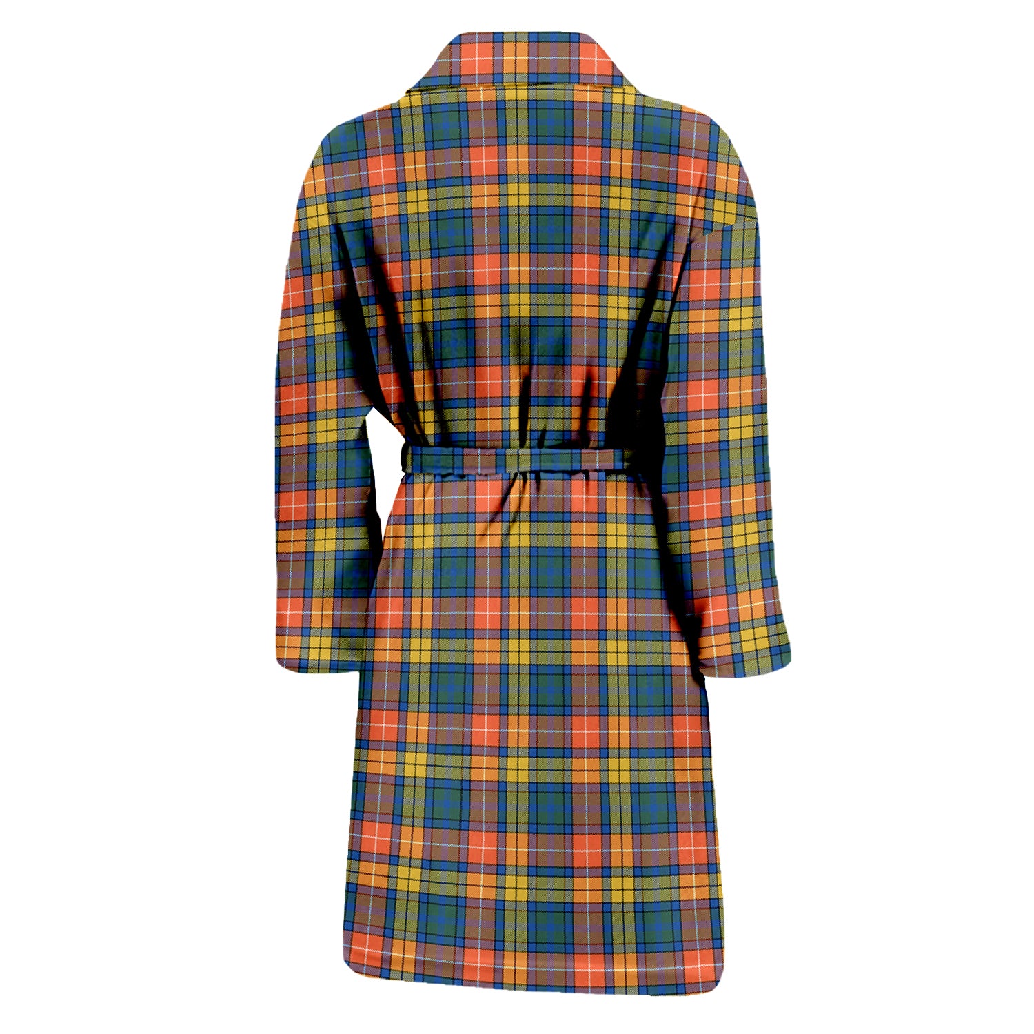 Buchanan Ancient Tartan Bathrobe with Family Crest - Tartanvibesclothing