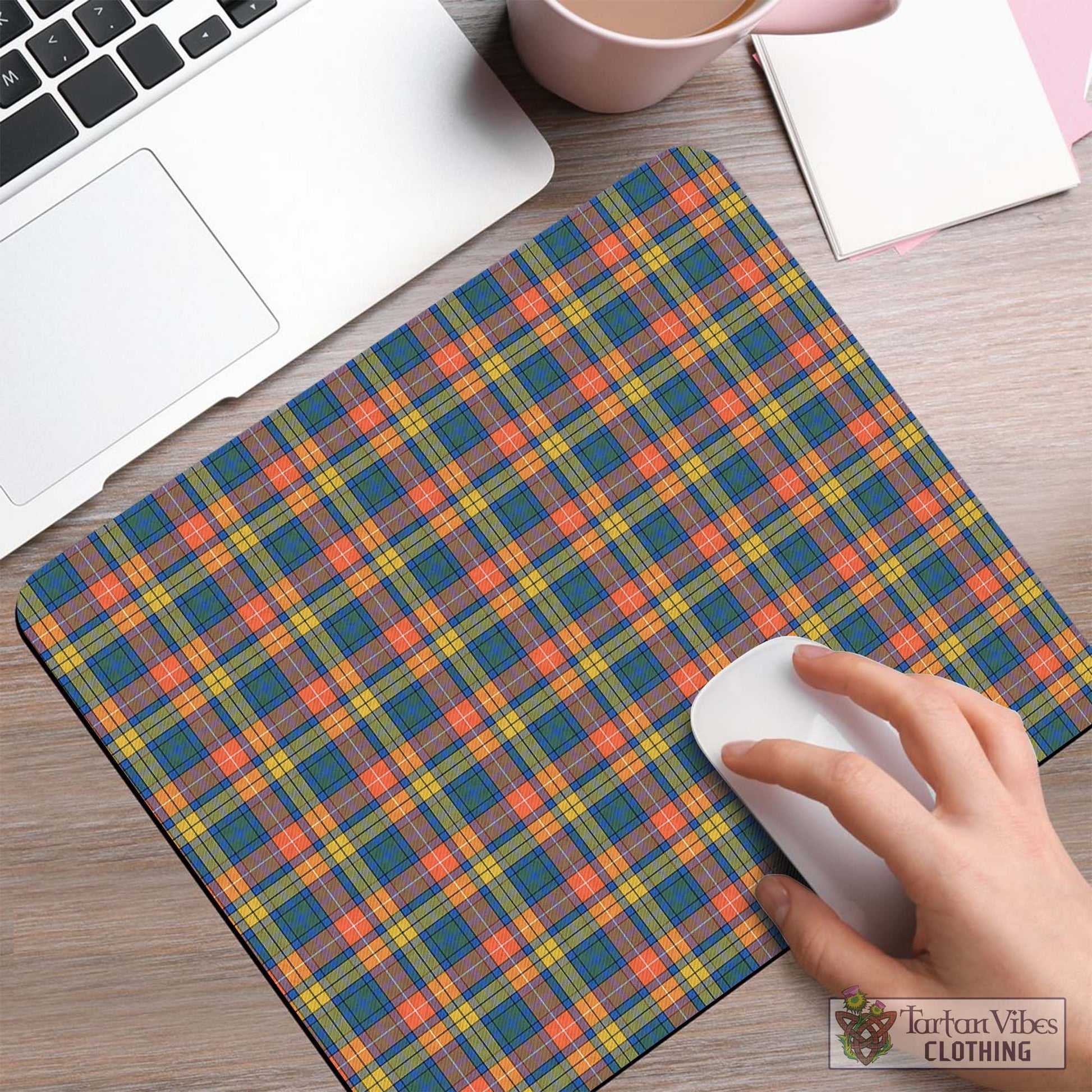 Tartan Vibes Clothing Buchanan Ancient Tartan Mouse Pad