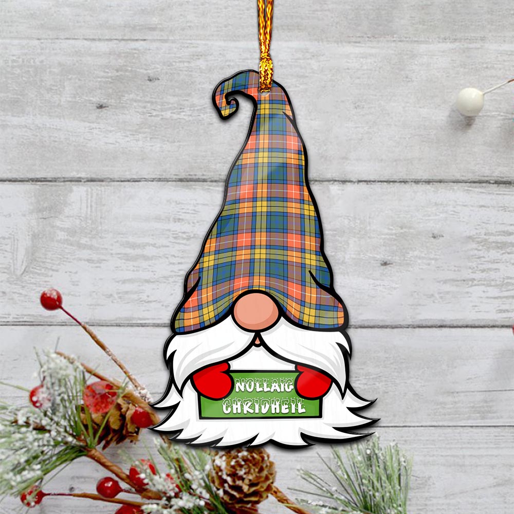 Buchanan Ancient Gnome Christmas Ornament with His Tartan Christmas Hat - Tartanvibesclothing