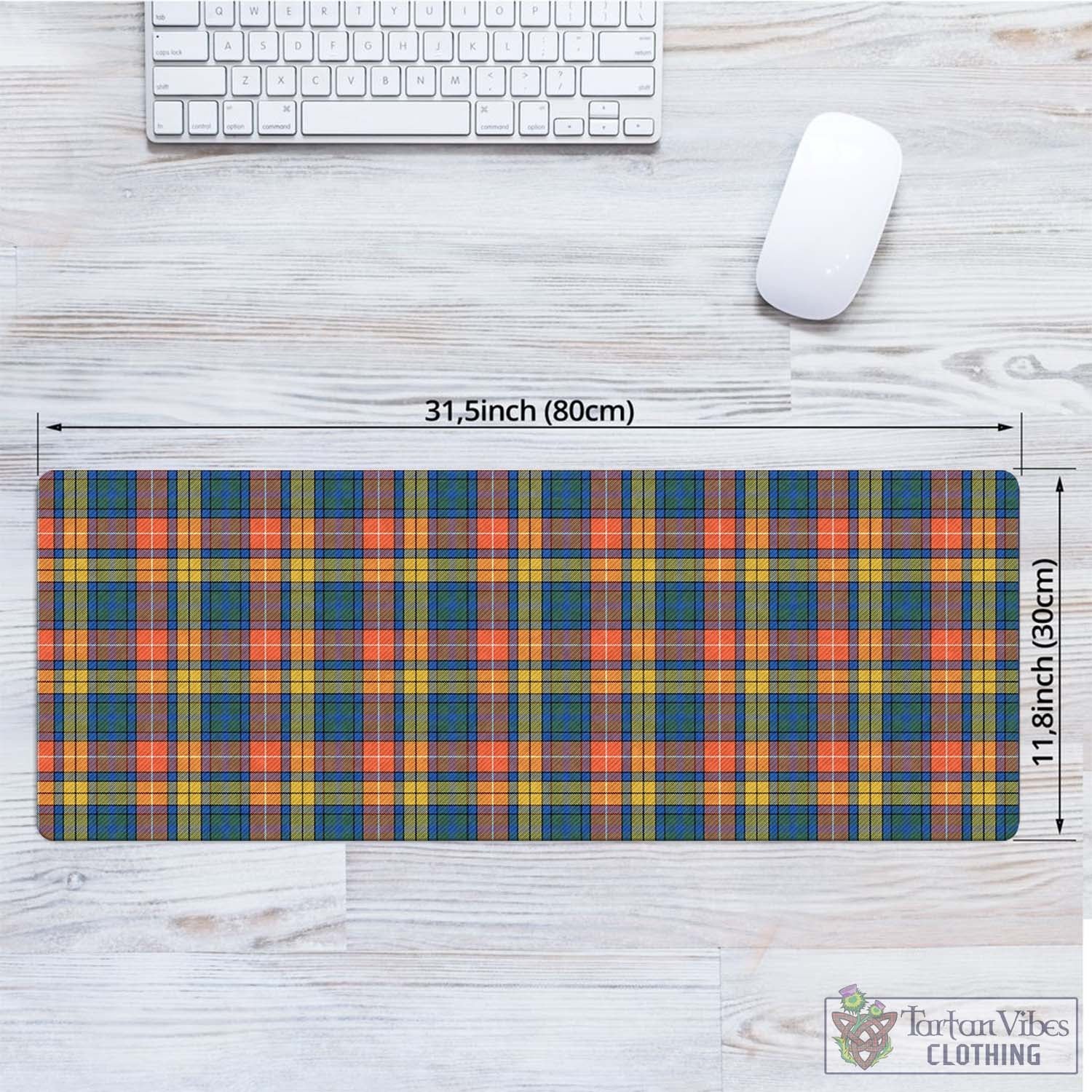 Tartan Vibes Clothing Buchanan Ancient Tartan Mouse Pad