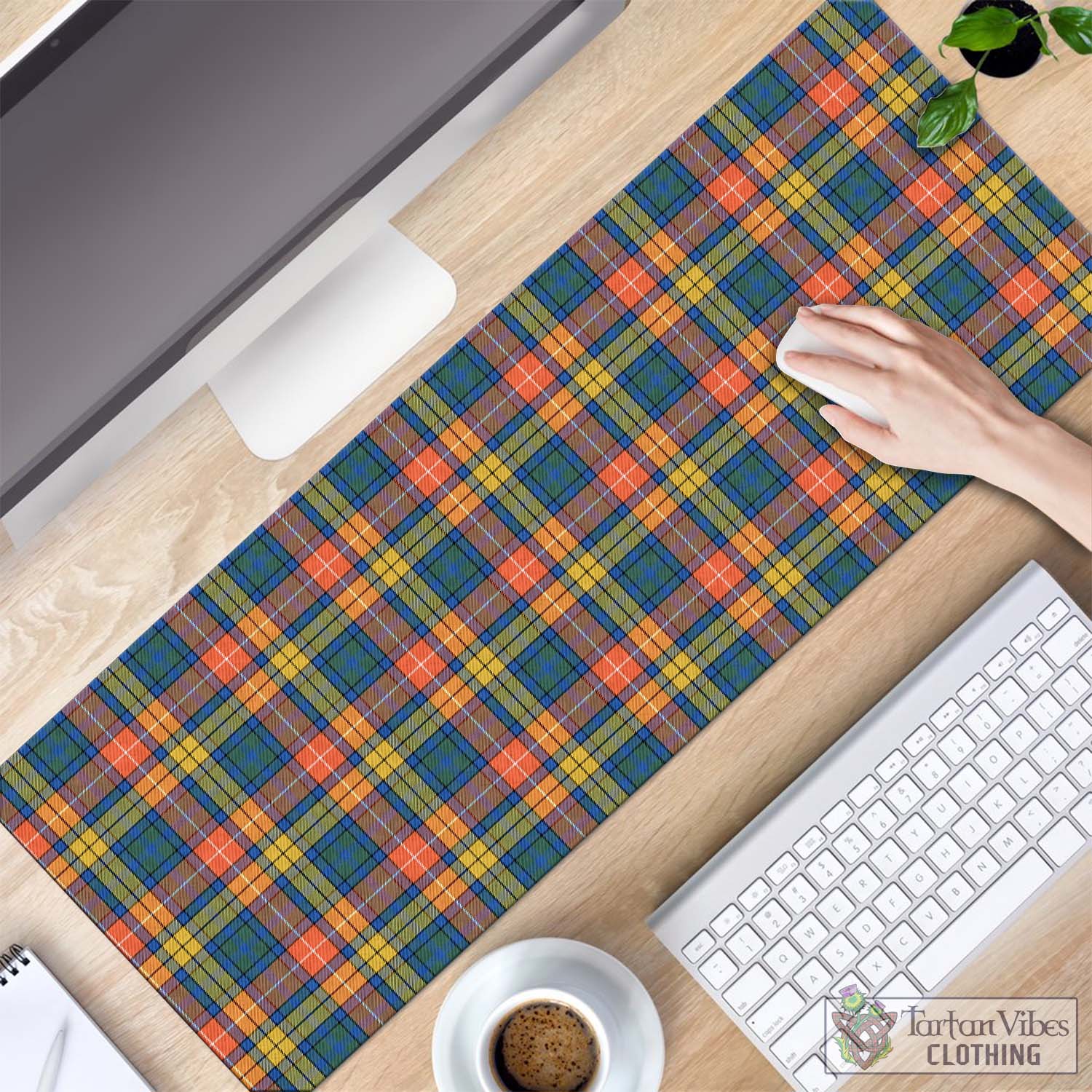 Tartan Vibes Clothing Buchanan Ancient Tartan Mouse Pad