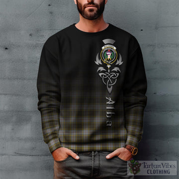 Buchanan Dress Tartan Sweatshirt Featuring Alba Gu Brath Family Crest Celtic Inspired