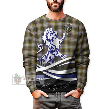 Buchanan Dress Tartan Sweatshirt with Alba Gu Brath Regal Lion Emblem