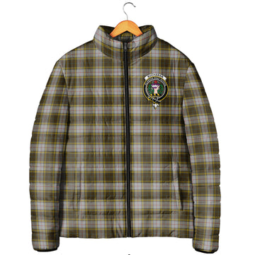 Buchanan Dress Tartan Padded Jacket with Family Crest