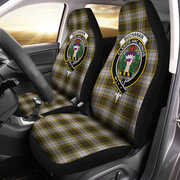 Buchanan Dress Tartan Car Seat Cover with Family Crest