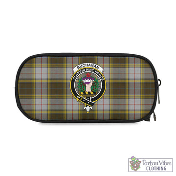 Buchanan Dress Tartan Pen and Pencil Case with Family Crest