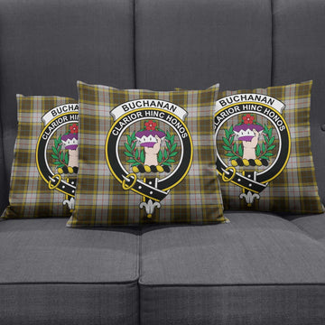 Buchanan Dress Tartan Pillow Cover with Family Crest